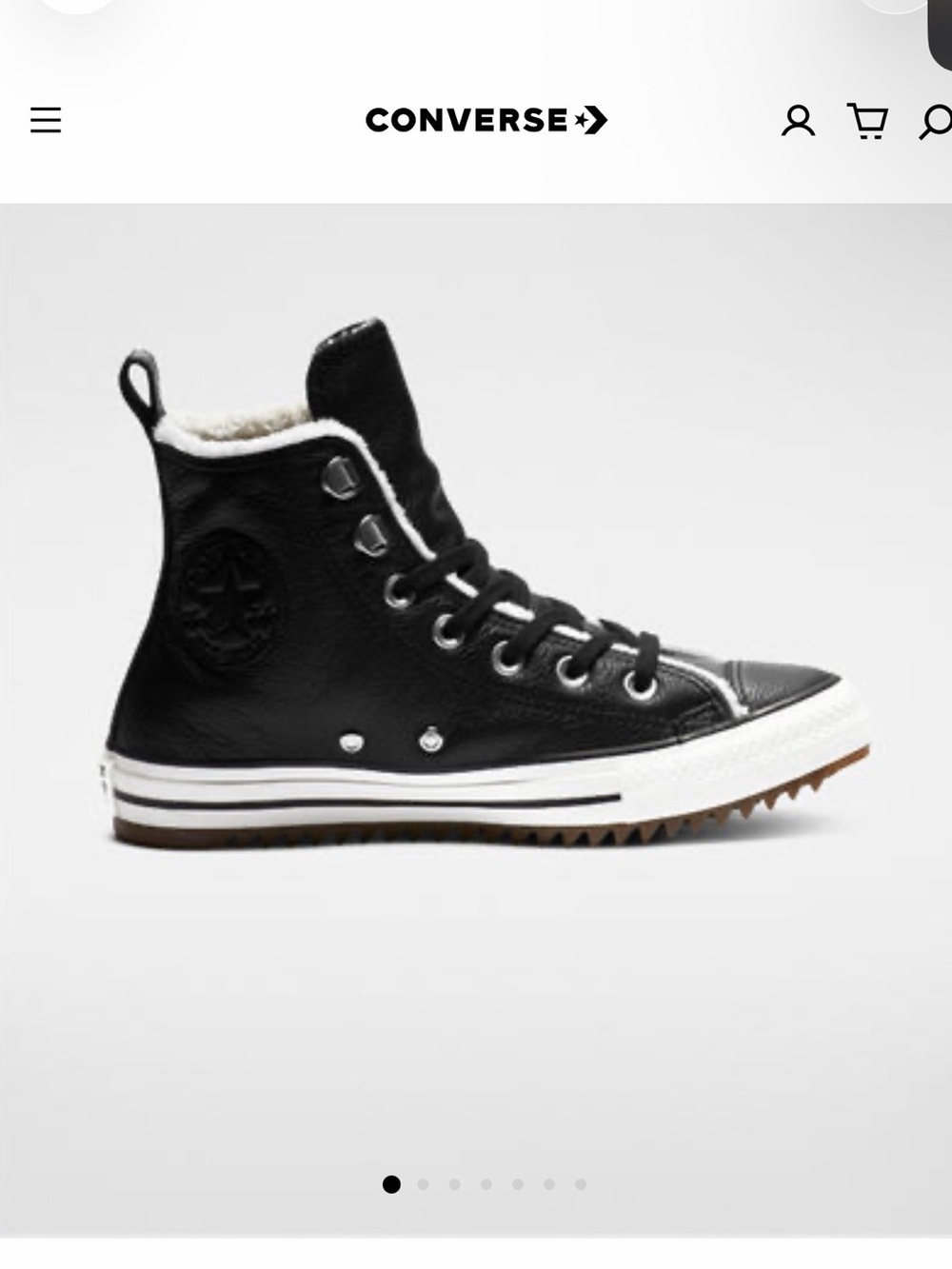 Converse Chuck Taylor All Star Street Warmer Leather Hiker Boots Women’s 8